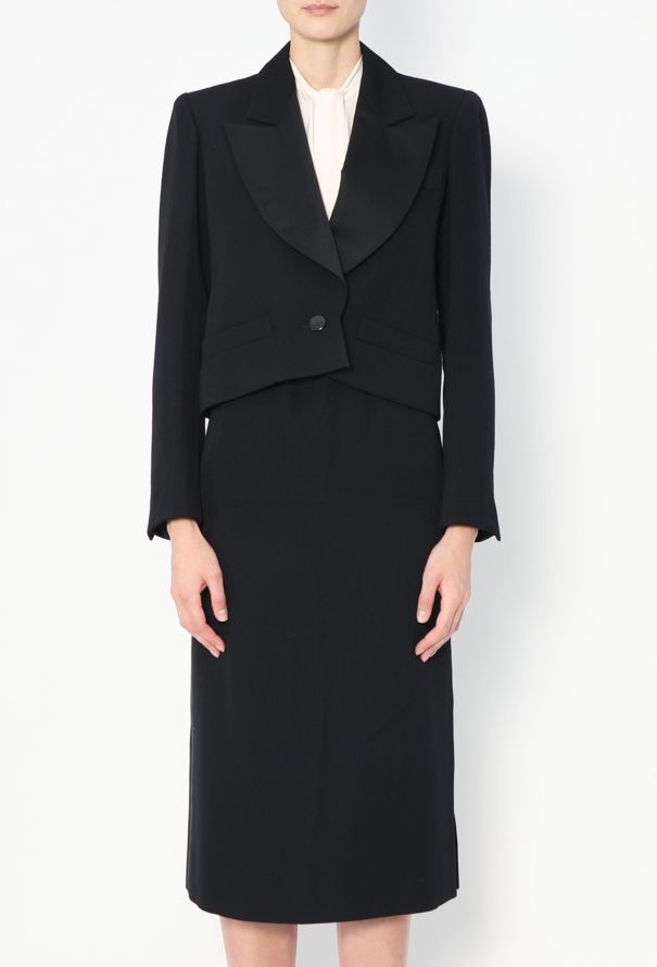 Saint Laurent Vintage Notched Smoking Ensemble - 4