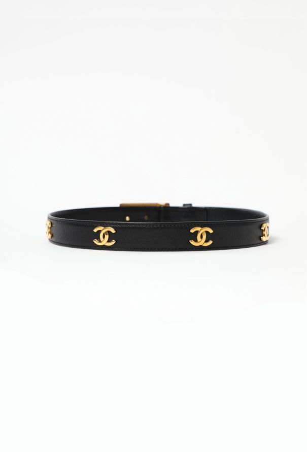 Chanel 1997 'CC' Leather Belt - 2