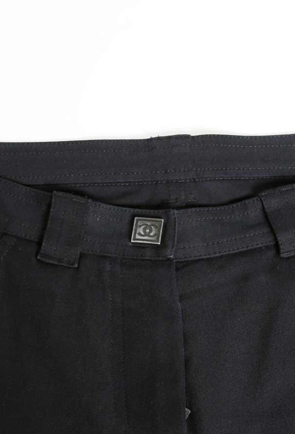 Chanel Curved Seam 'CC' Tapered Trousers - 4