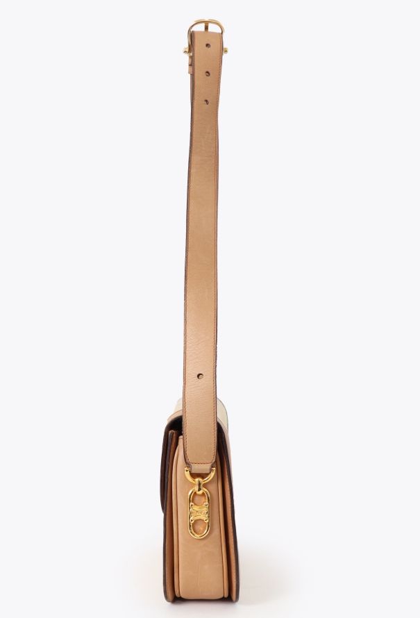 Céline Vintage Canvas Triomphe Shoulder Bag - 4