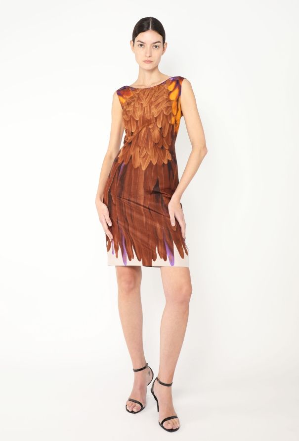 Prada S/S 2005 Silk Feather Dress - 1