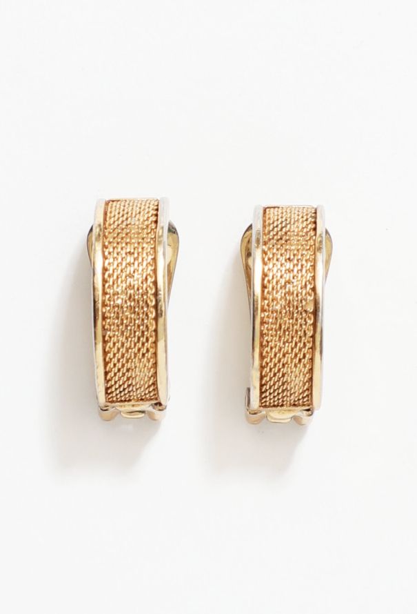 Balenciaga Vintage Chainmail Clip Earrings - 1