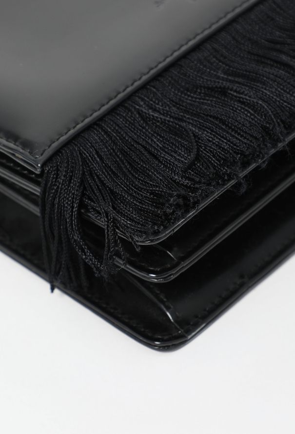 Dior 1997 Patent Fringed Chainlink Bag - 7