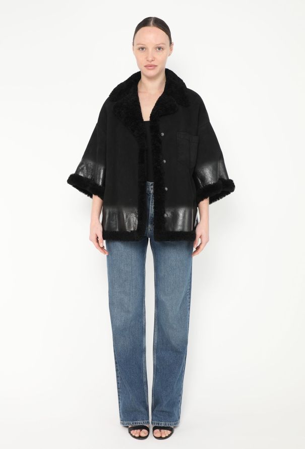 Prada 2018 Suede Shearling-Lined Jacket - 3