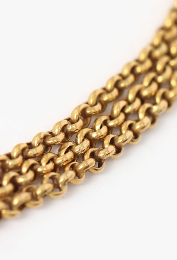 Vintage Fine Jewelry Antique 18k Yellow Gold Choker Necklace - 5