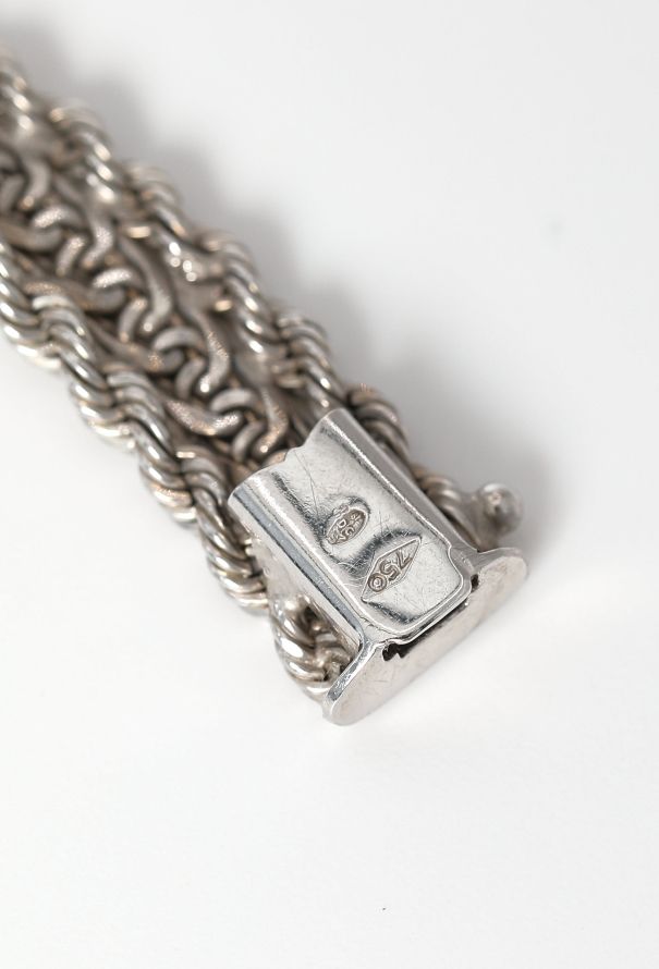 Vintage Fine Jewelry 18k White Gold Choker Necklace - 5