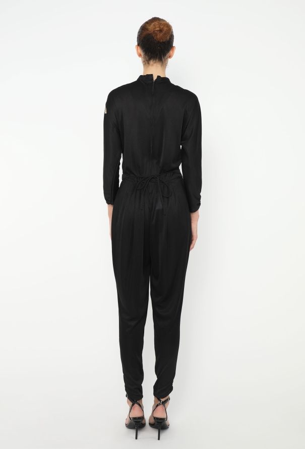 '80s Belted Mesh Snake Jumpsuit - 4