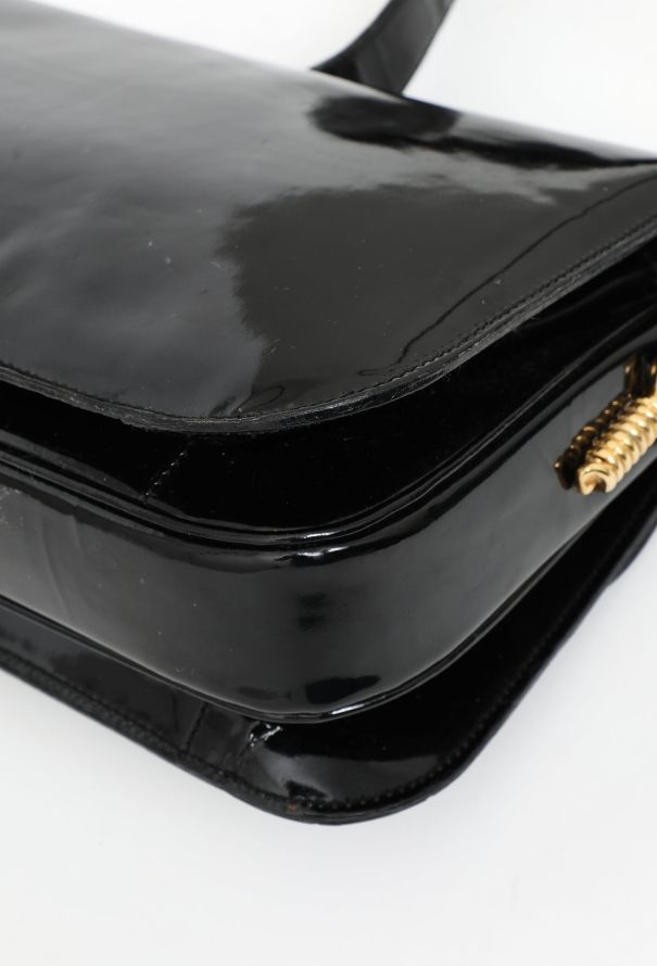 Céline Vintage Crécy Patent Bag - 8