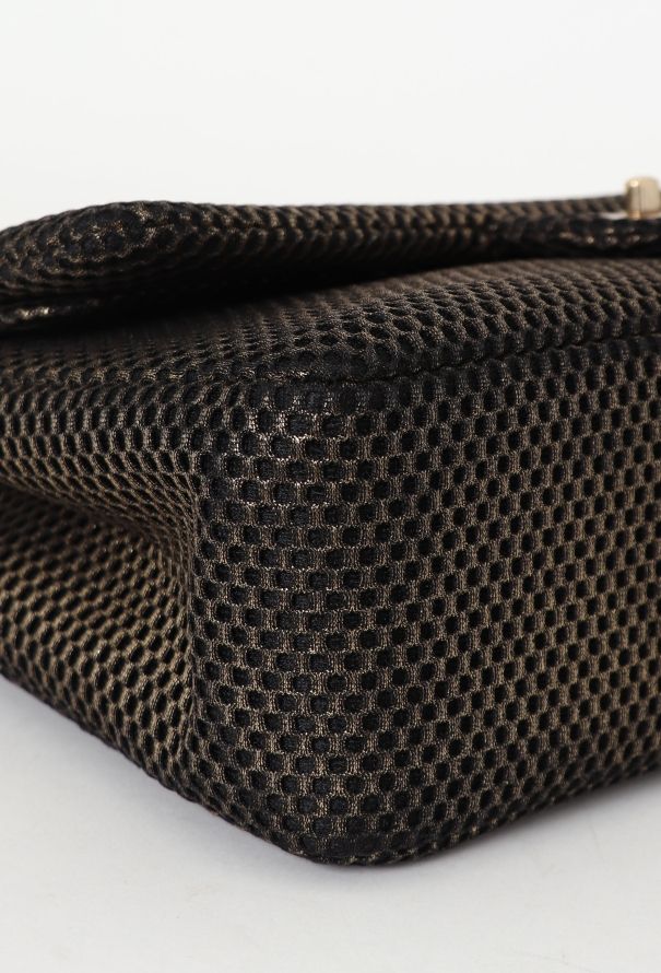Chanel Perforated Jersey Jumbo Double Flap Bag - 10