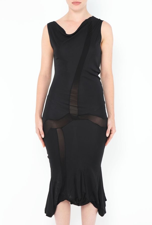 Dior 2006 Cowl-Neck Bodycon Dress - 4