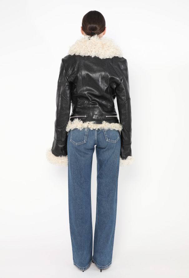 Balenciaga ICONIC F/W 2004 Shearling Aviator Jacket - 9