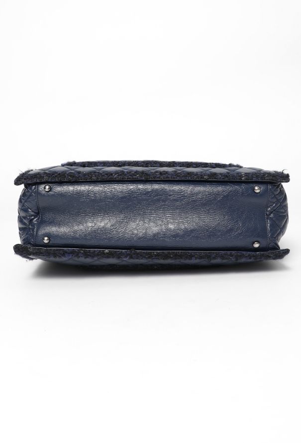 Chanel Tweed Trim Shopping Tote Bag - 6