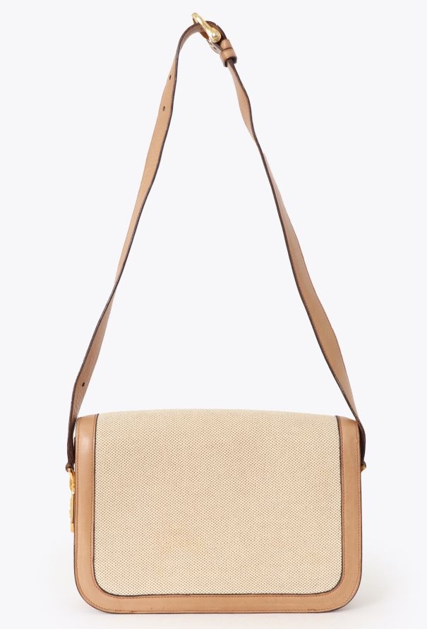 Céline Vintage Canvas Triomphe Shoulder Bag - 5