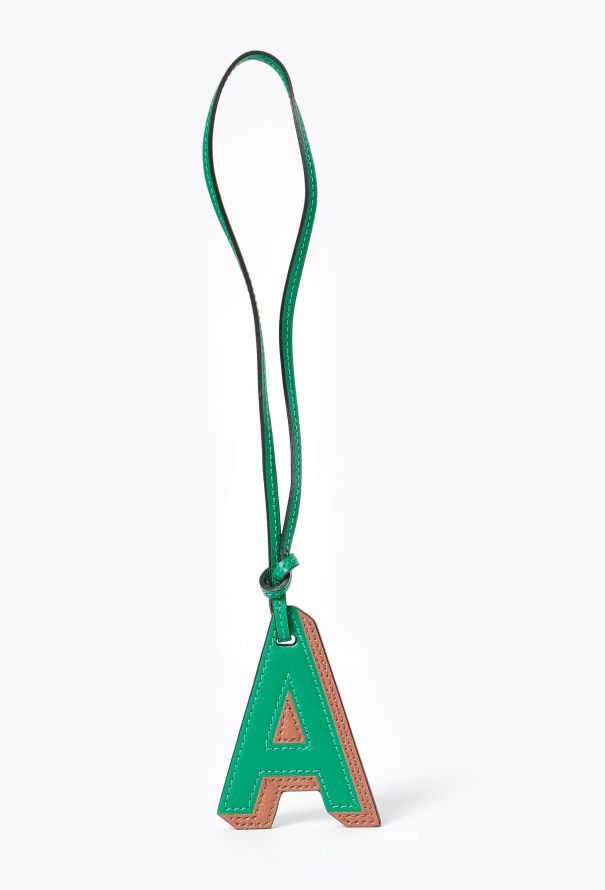 Moynat 'A' Calfskin Bag Charm - 1