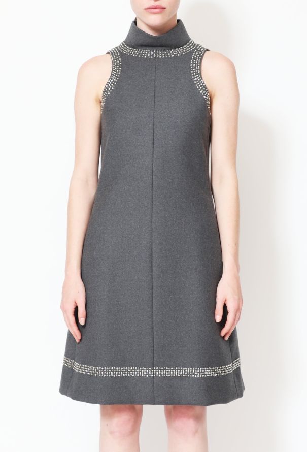 Geoffrey Beene '60s Embellished Trim Shift Dress - 2