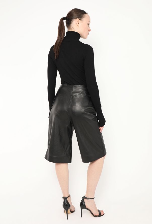 Loewe S/S 2024 Leather Pin Shorts - 5