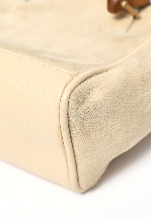 Gucci Vintage Suede Bamboo Mini Bag - 9