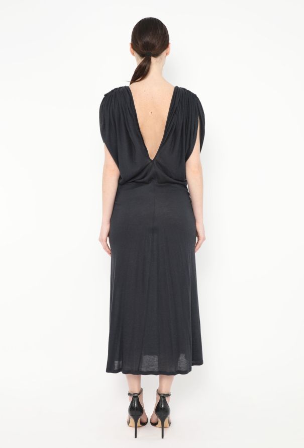 Céline 2016 Plunging Draped Dress - 4