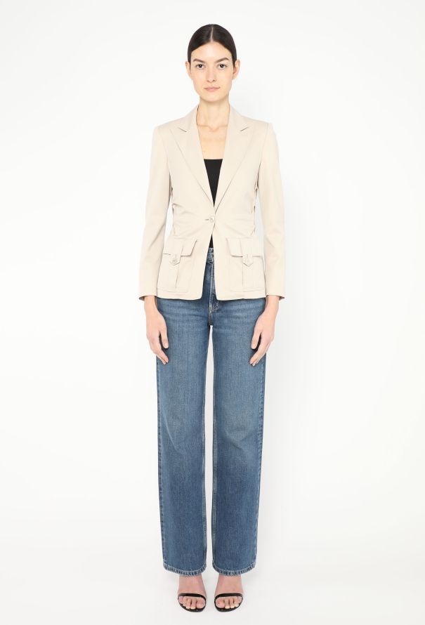 Gucci Tom Ford S/S 2004 Ruched Utility Blazer - 4