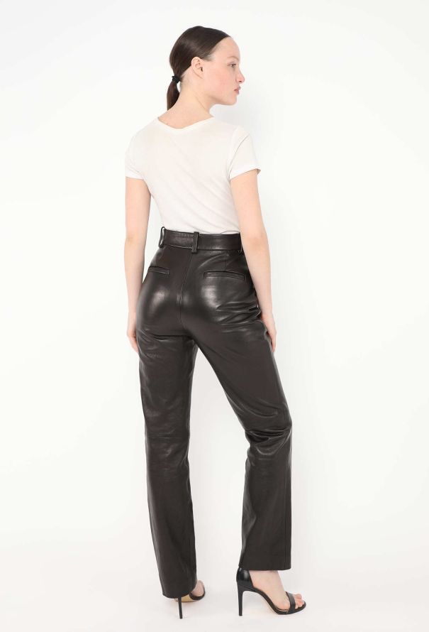 Khaite F/W 2023 Emile Lambskin Leather Pants - 4