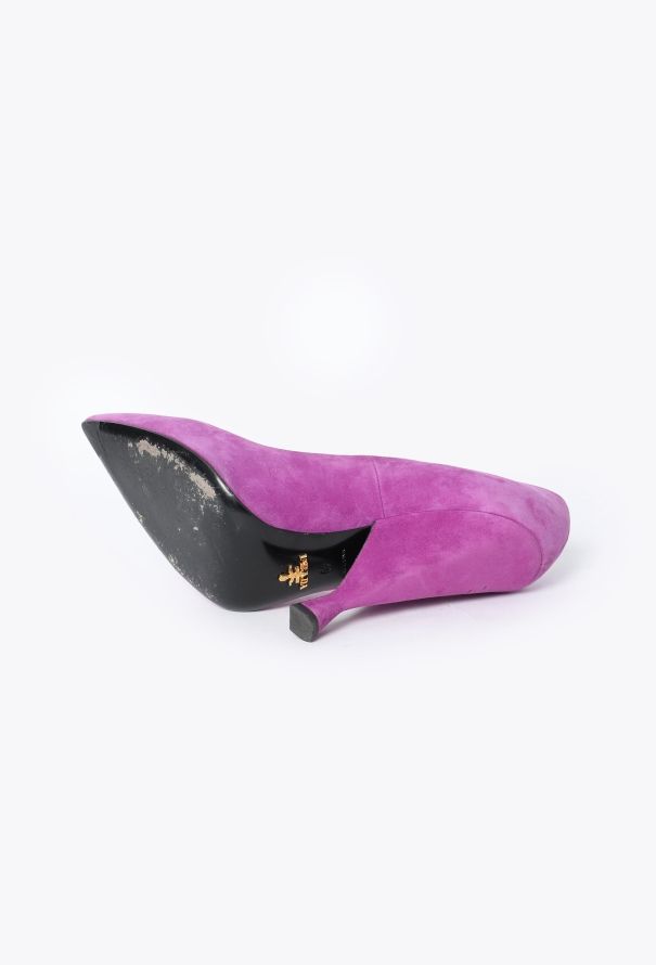 Prada Suede Mod Pumps - 5