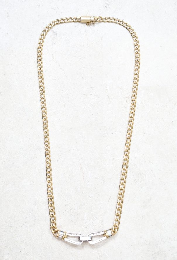 Vintage Fine Jewelry 18k Gold & Diamond Chainlink Necklace - 5