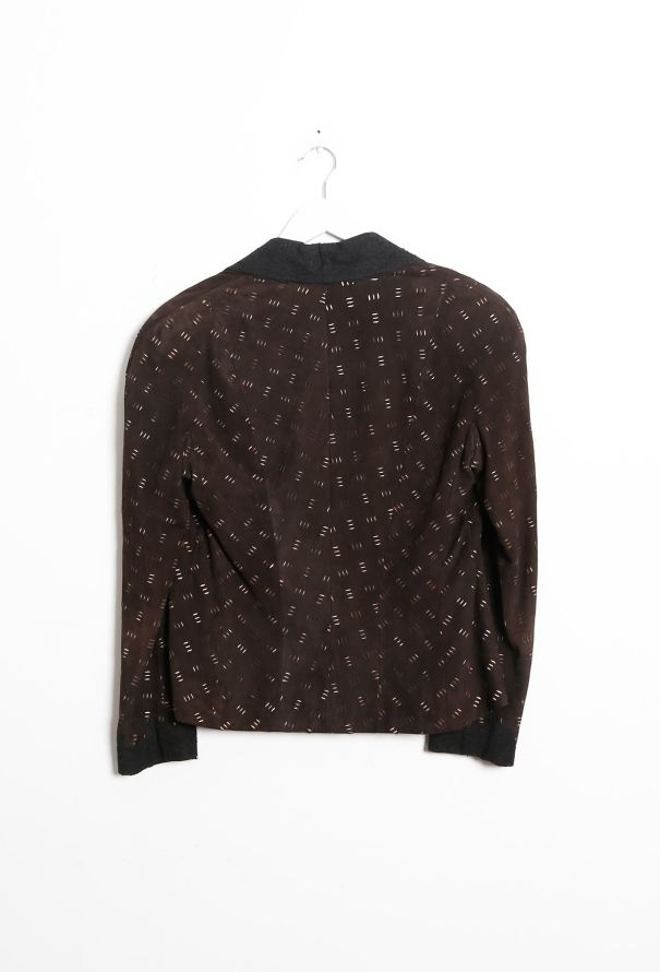 Dior 99 Suede & Lace Trim Blazer - 9