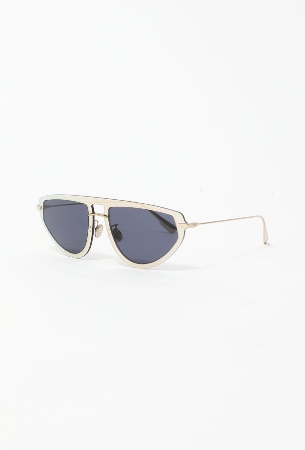 Dior Contrast Metallic Rim Sunglasses - 2