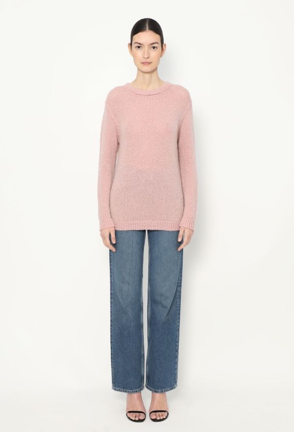 Prada 2015 Pink Cashmere Knit Sweater - 2