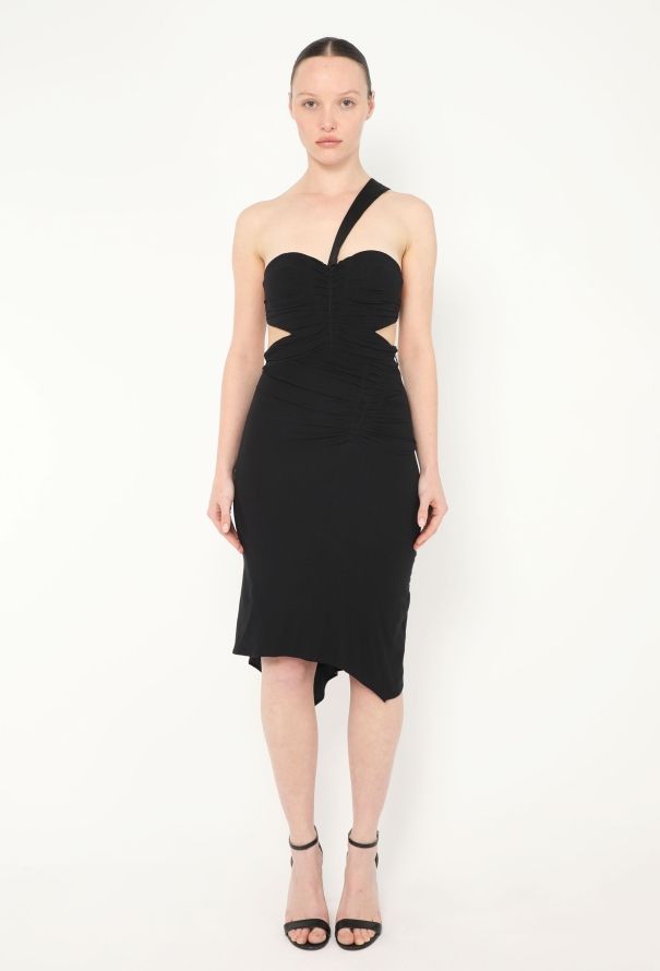 Gucci Tom Ford 2003 Chiffon One-Shoulder Dress - 3