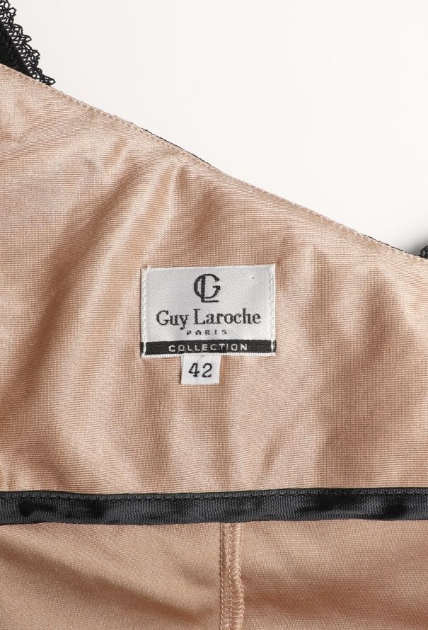 Guy Laroche '90s Ruched Bustier Dress - 5