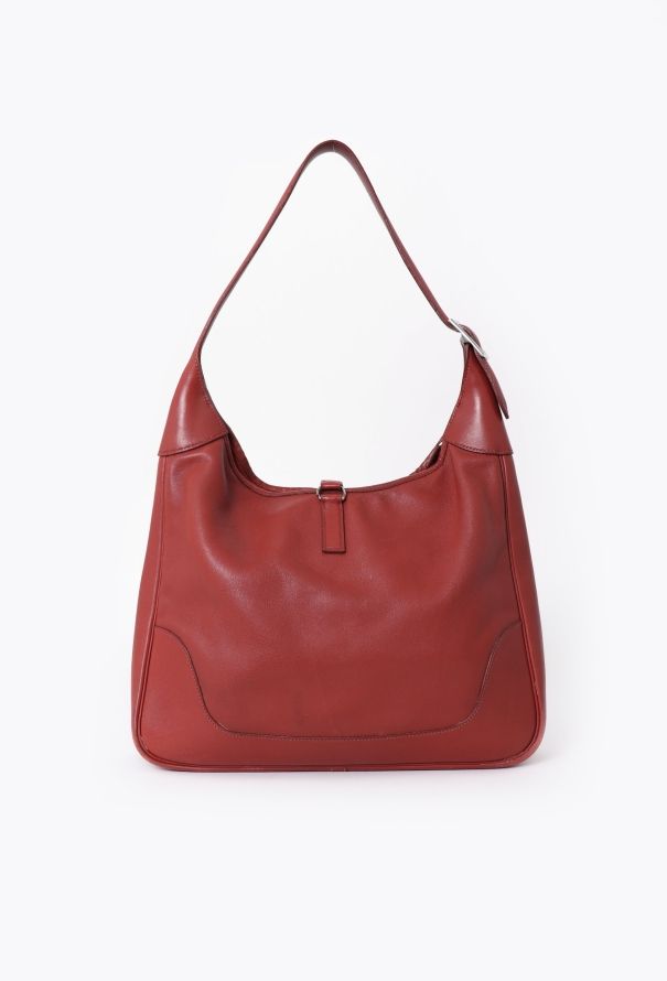 Hermès Red Swift Trim Bag - 3