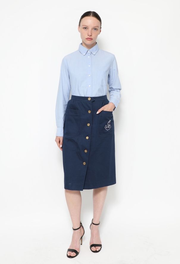 Saint Laurent 1975 High-Waisted Sailor Skirt - 3
