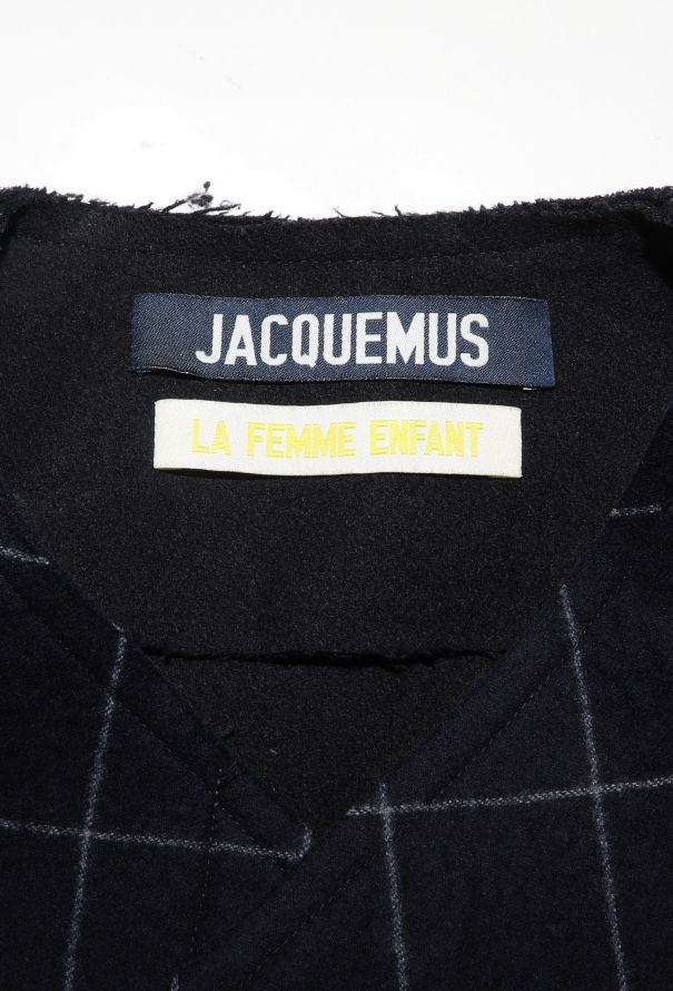 Jacquemus F/W 2014 Checkered Felt Peacoat - 8