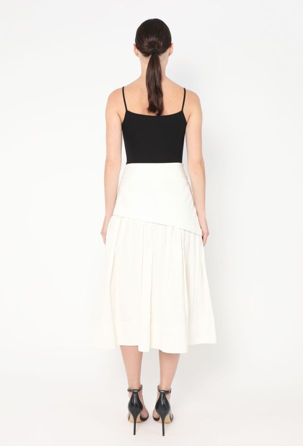 Céline S/S 2017 Asymmetrical Linen Skirt - 6