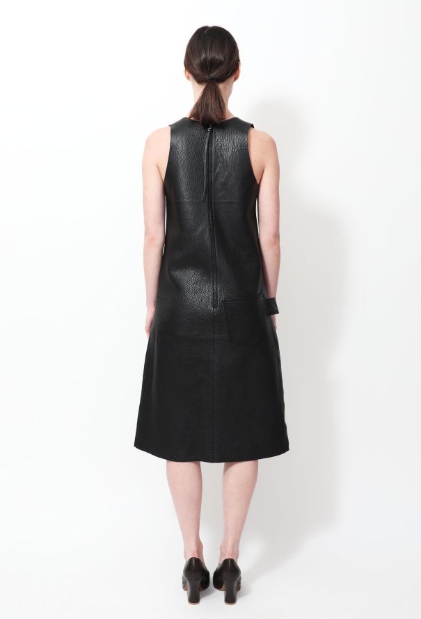 Bottega Veneta Pre-Fall 2019 Leather Shift Dress - 4