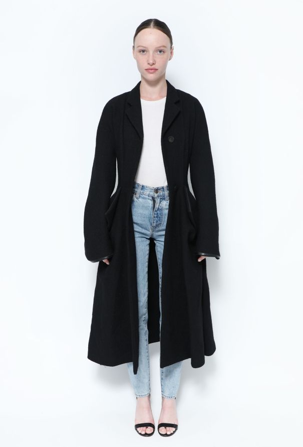 Loewe Hourglass Wool Pocket Coat - 2