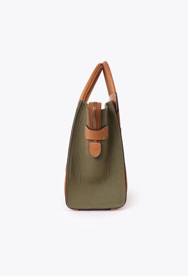 Céline Canvas & Leather Micro Luggage Tote Bag - 5