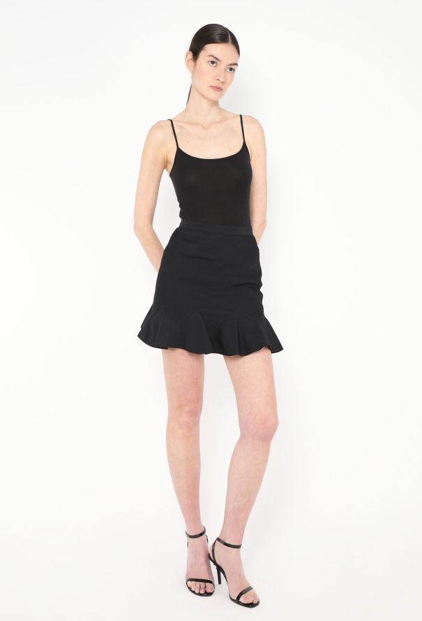 Alaïa S/S 1992 Fluted Crêpe Skirt - 1