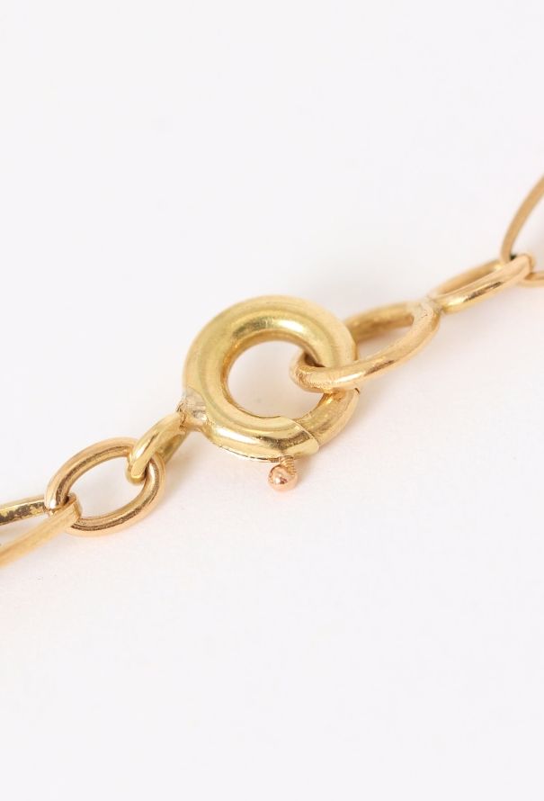 Vintage Fine Jewelry 18k Yellow Gold, Emerald & Diamond Arabesque Necklace - 7