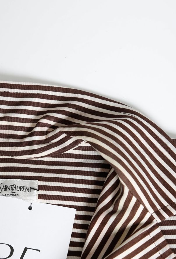 Saint Laurent Vintage Striped Day Dress - 5