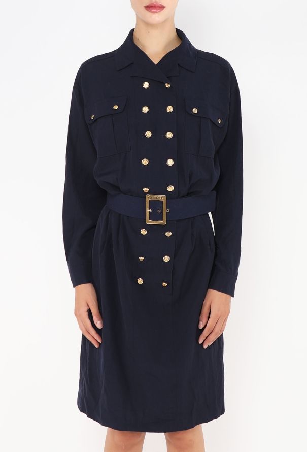 Chanel S/S 1989 Double-Breasted 'CC' Dress - 4
