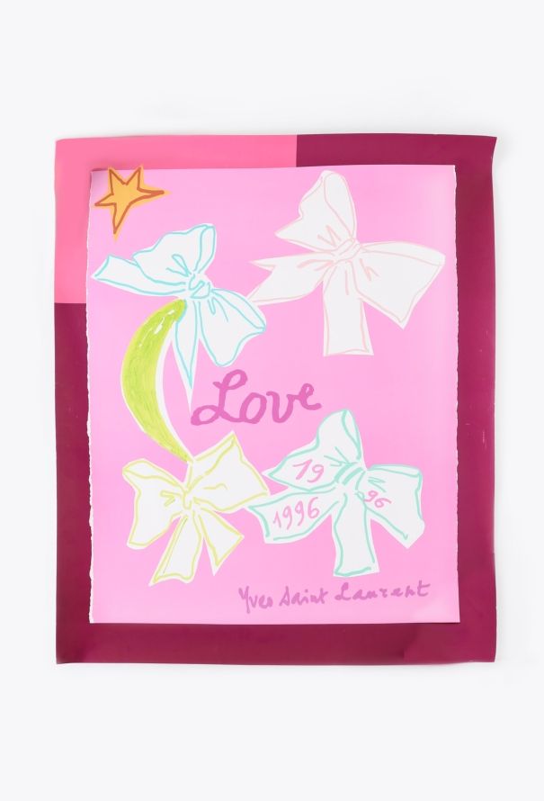 Saint Laurent Limited Edition Original Love Poster, 1996 - 1
