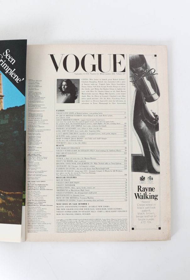 VOGUE UK 1970 Clive Arrowsmith Issue Trio - 6