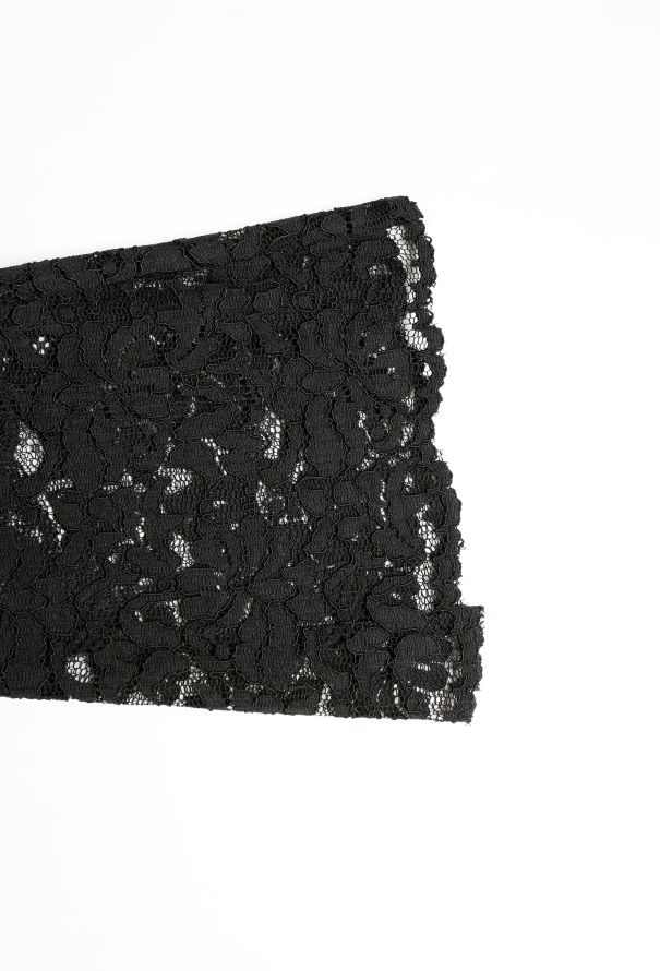 Dolce & Gabbana 90s Lace Sleeve Crêpe Dress - 5