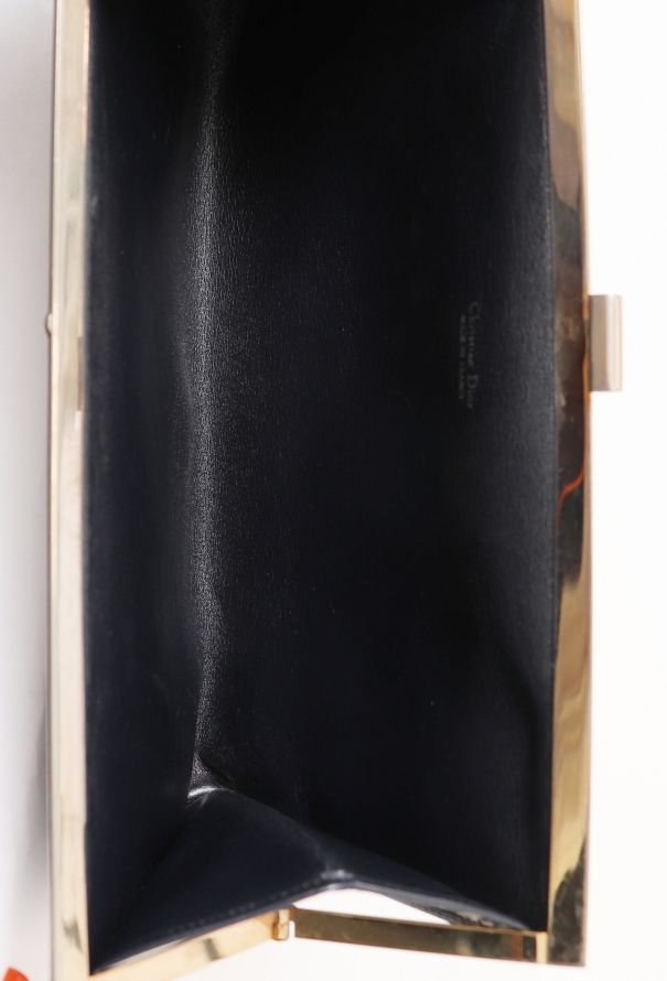 Dior Vintage Monogram Clasp Clutch - 11