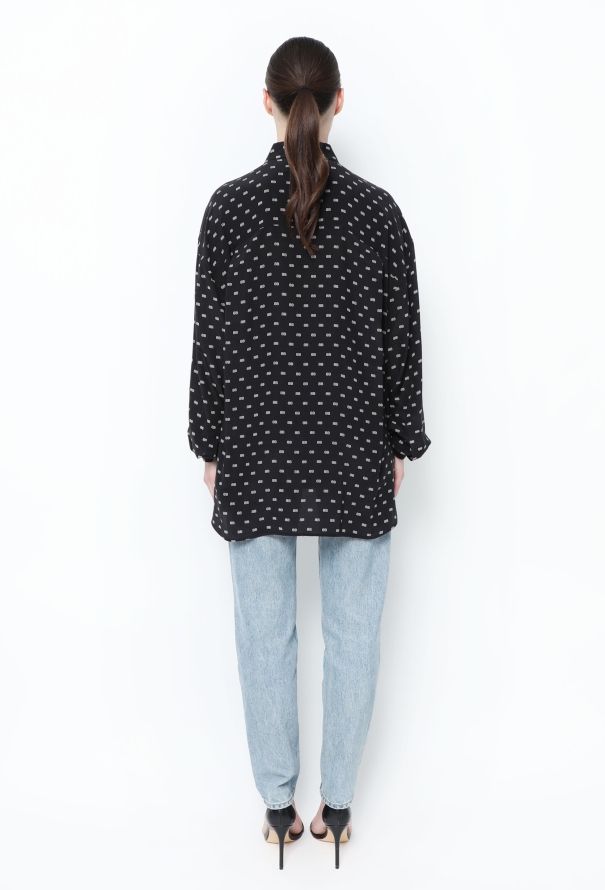 Balenciaga Monogram Silk Tunic - 3