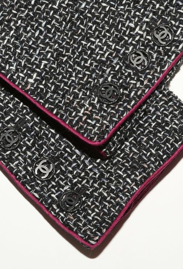 Chanel Silk Trim Tweed 'CC' Jacket - 7