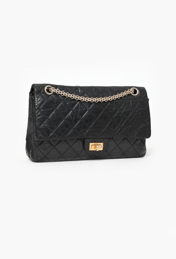 Chanel Black 2.55 Medium Flap Bag - 5