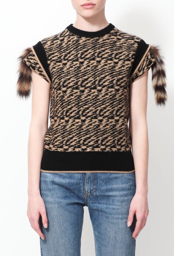 Balenciaga RARE F/W 2000 Cashmere Fur Sweater - 4